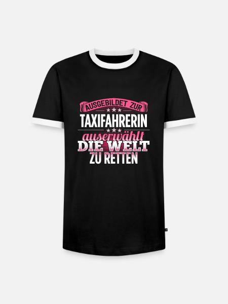 TAXIFAHRERIN - Die Auserwählte - Männer Kontrast-T-Shirt - Schwarz/Weiß