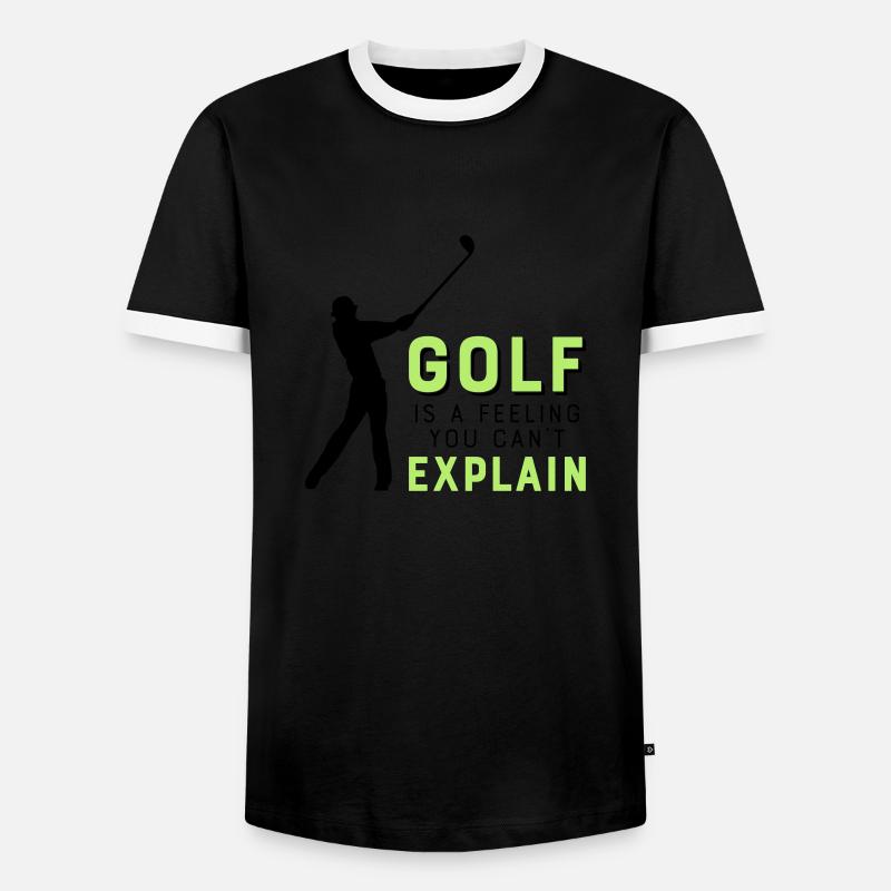 golf - Men's Ringer Shirt - black/white