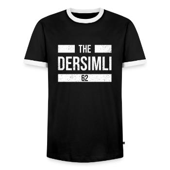 Dersim 62 Türkei Turkiye Geschenk Urlaub TR Türk - Männer Kontrast-T-Shirt - Schwarz/Weiß - Vorne - AI Model Female 172 light (172cm) & AI Model Male 178 light (178cm)