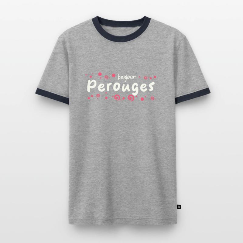 Pérouges Männer Kontrast-T-Shirt