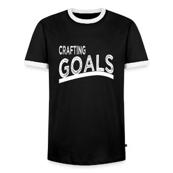 present cool jokes funny sayings - Männer Kontrast-T-Shirt - Schwarz/Weiß - Vorne - AI Model Female 172 light (172cm) & AI Model Male 178 light (178cm)