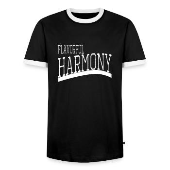 United We Stand Culinary Sensations - Men's Ringer Shirt - black/white - Front - AI Model Female 172 light (172cm) & AI Model Male 178 light (178cm)