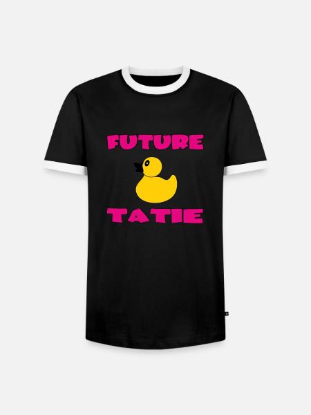 FUTURE AUNTIE AUNT - Men's Ringer Shirt - black/white