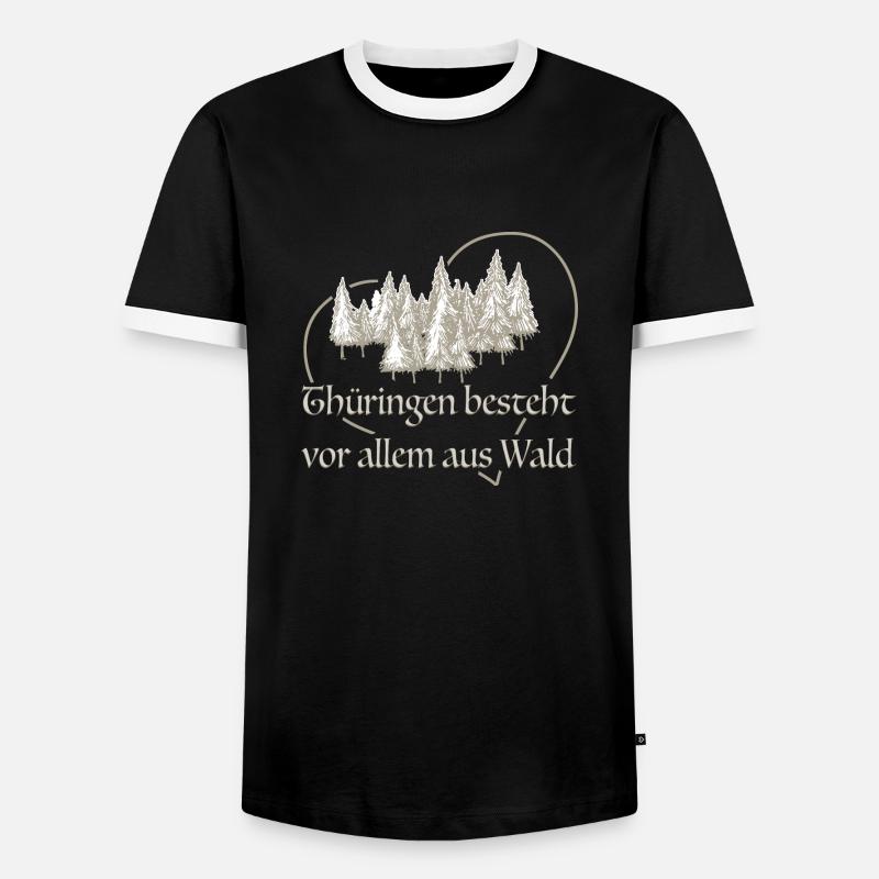 Thuringia - Men's Ringer Shirt - black/white