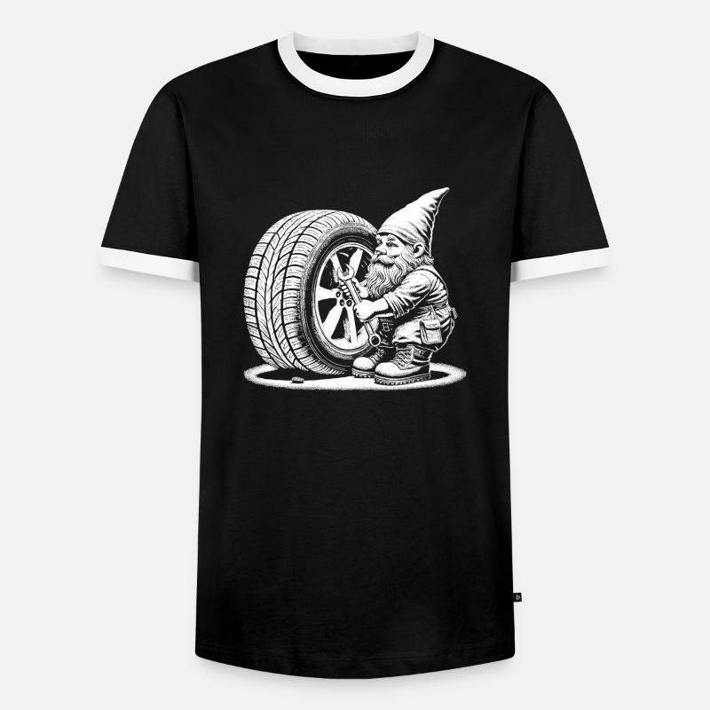 Tire workshop - Men's Ringer Shirt - black/white