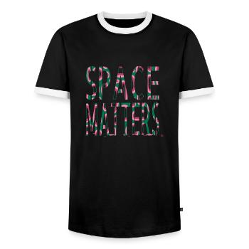 gift idea birthday conspiracy colors - Männer Kontrast-T-Shirt - Schwarz/Weiß - Vorne - AI Model Female 172 light (172cm) & AI Model Male 178 light (178cm)