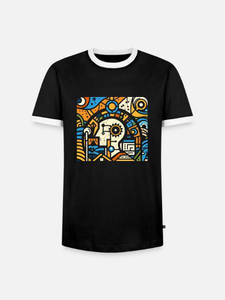 Cooles Techniker Kunst Geschenk - Männer Kontrast-T-Shirt - Schwarz/Weiß