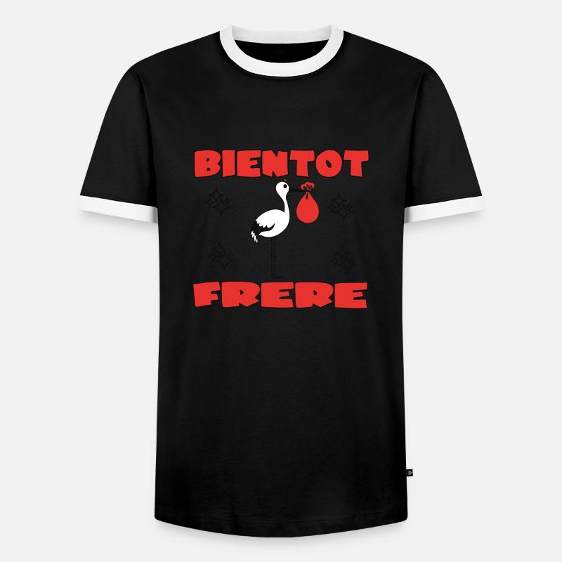 BALD BRÜDER - Männer Kontrast-T-Shirt - Schwarz/Weiß
