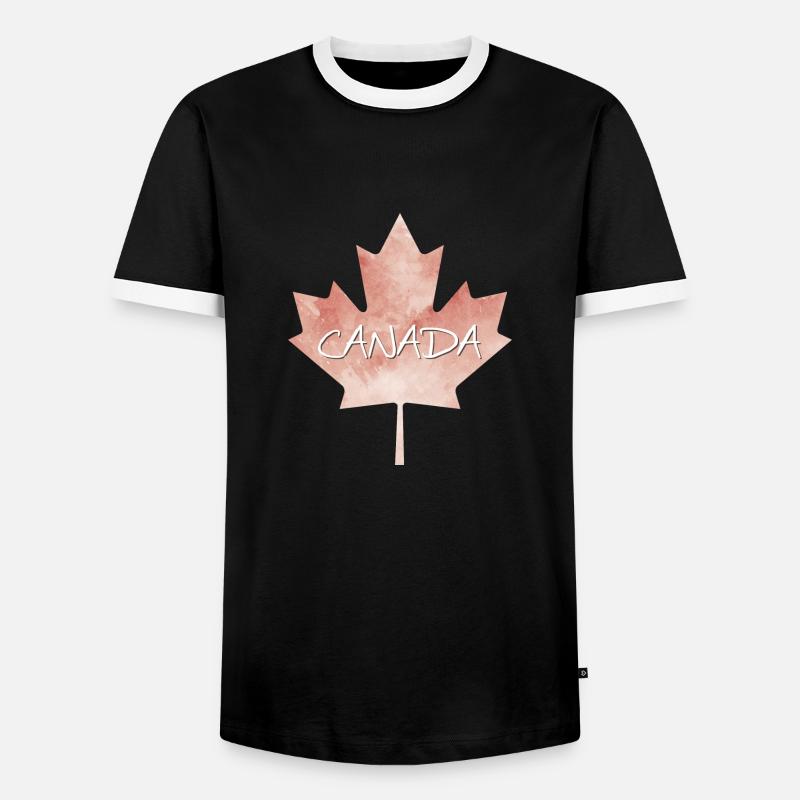 Maple Leaf Canada - Canada - Men's Ringer Shirt - black/white