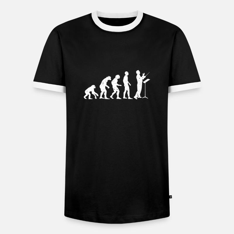 EVOLUTION CONDUCTEURS! - T-shirt contrasté Homme - noir/blanc