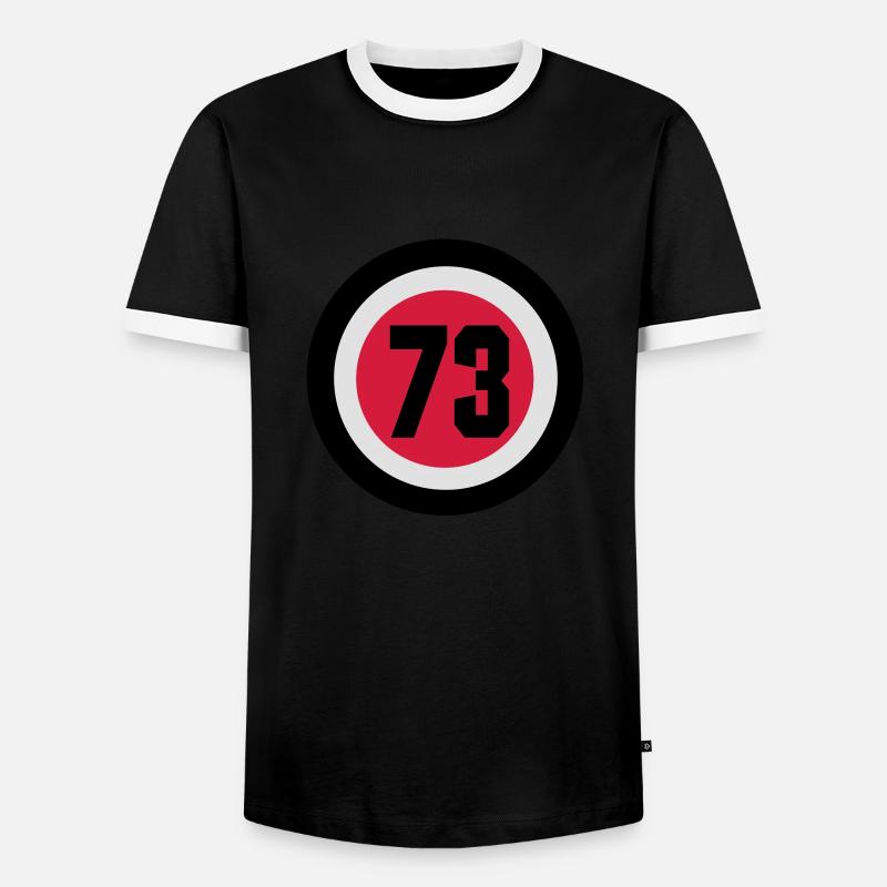 73_vec_3 - Men's Ringer Shirt - black/white