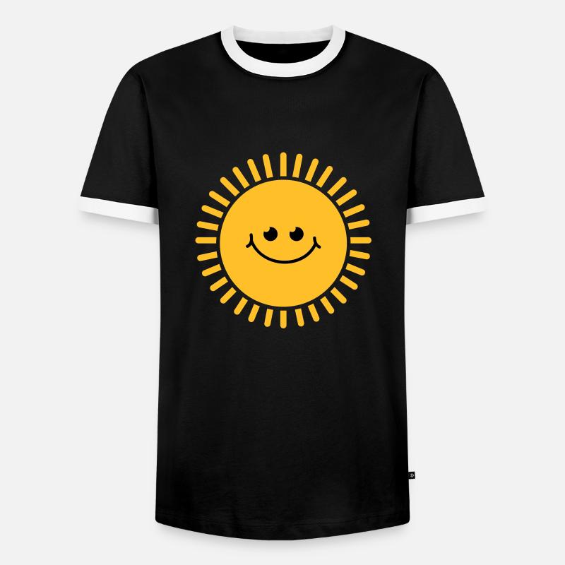 sun_baby_r2 - Männer Kontrast-T-Shirt - Schwarz/Weiß