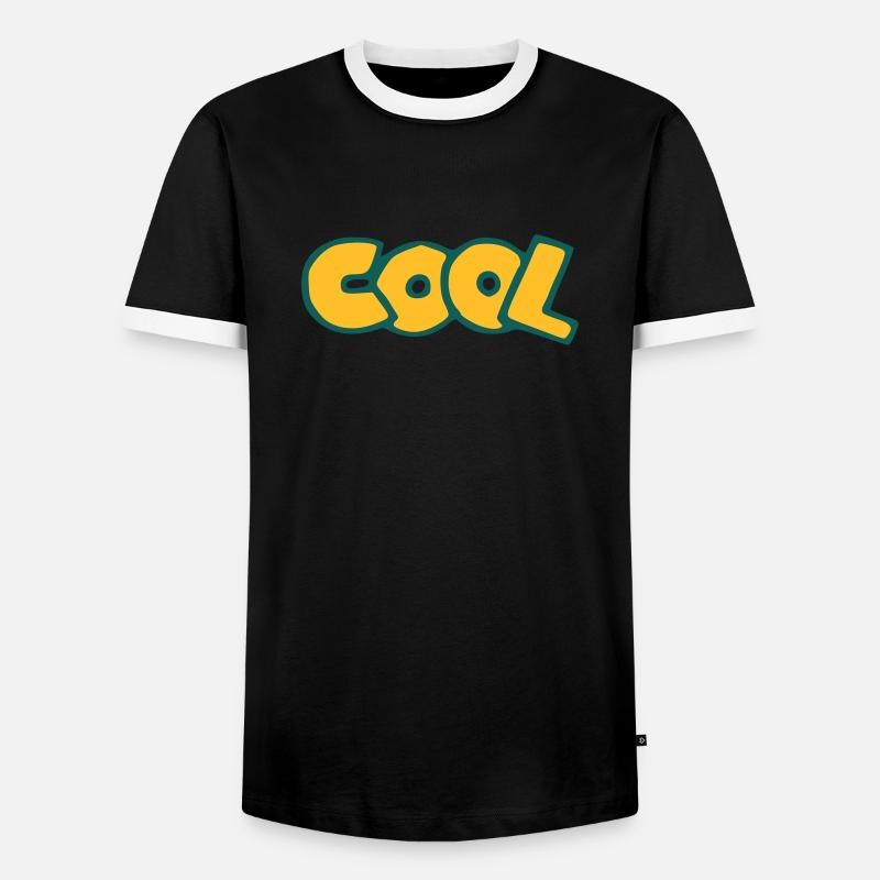 cool - Männer Kontrast-T-Shirt - Schwarz/Weiß