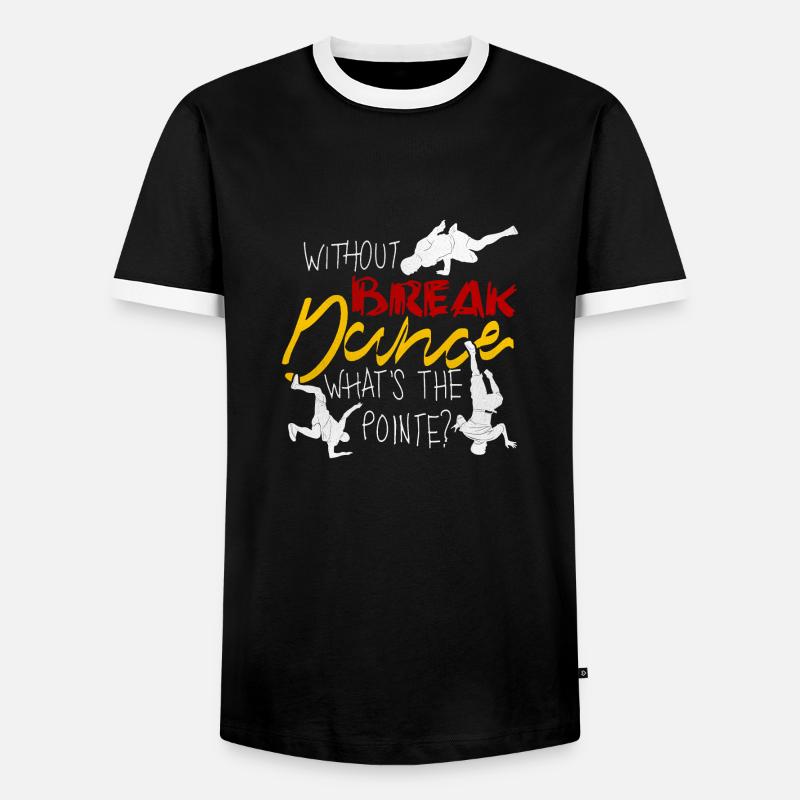 Breakdance Breakdancing Breakdancer BBoy - Männer Kontrast-T-Shirt - Schwarz/Weiß