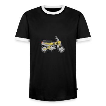 dax gold - T-shirt contrasté Homme - noir/blanc - Devant - AI Model Female 172 light (172cm) & AI Model Male 178 light (178cm)
