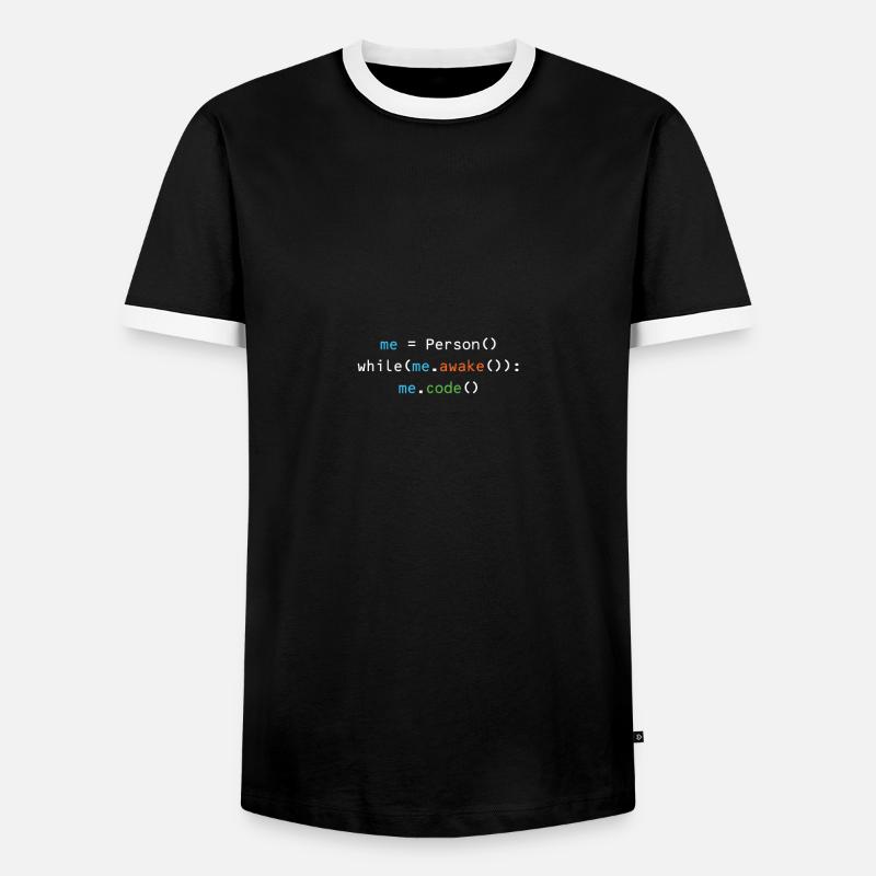 Programmierer - Männer Kontrast-T-Shirt - Schwarz/Weiß