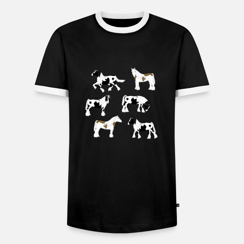 Tinker selection - Men's Ringer Shirt - black/white
