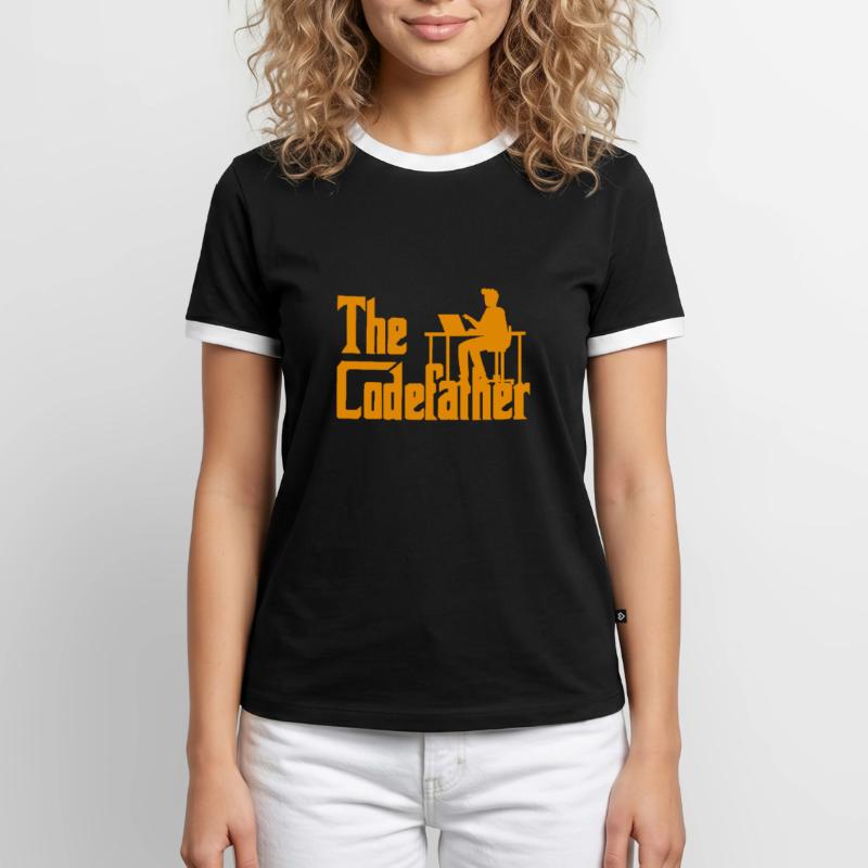 The Codefather Coding Programier Cadeau T-shirt contrasté Homme