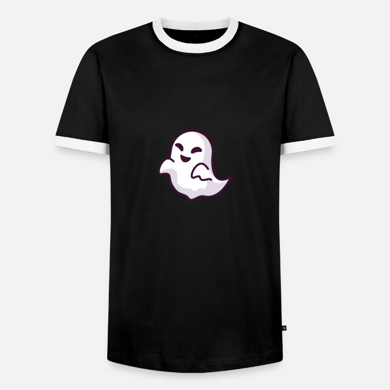 Geist - Männer Kontrast-T-Shirt - Schwarz/Weiß
