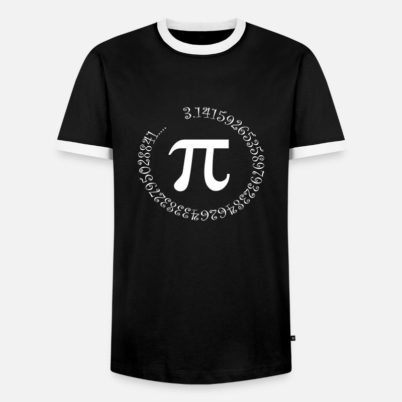 PI - Men's Ringer Shirt - black/white