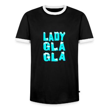 LADY GLA GLA ! - T-shirt contrasté Homme - noir/blanc - Devant - AI Model Female 172 light (172cm) & AI Model Male 178 light (178cm)