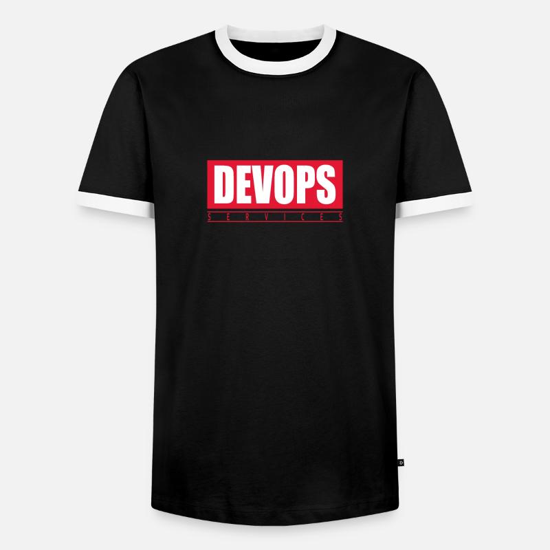 Devops marvelous - Men's Ringer Shirt - black/white