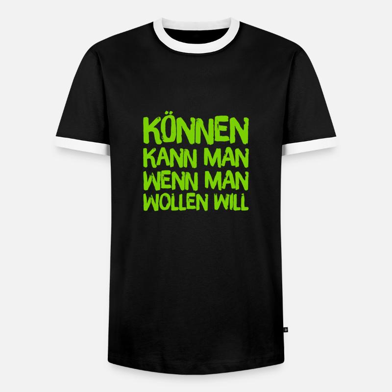 verwirrender Spruch - Männer Kontrast-T-Shirt - Schwarz/Weiß
