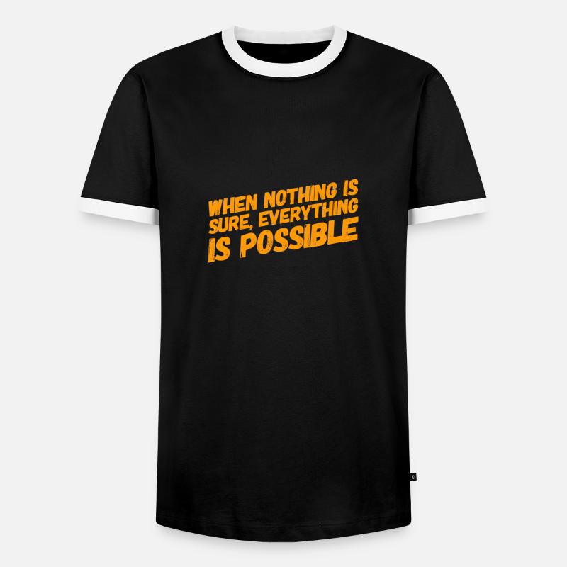 ich bin ein Optimist - Männer Kontrast-T-Shirt - Schwarz/Weiß