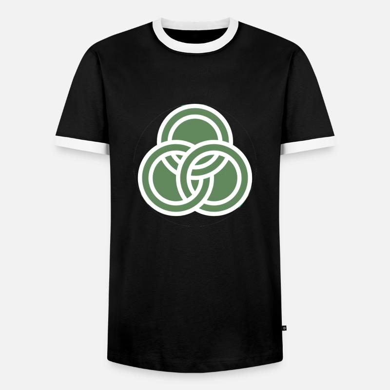 Celtic - Men's Ringer Shirt - black/white