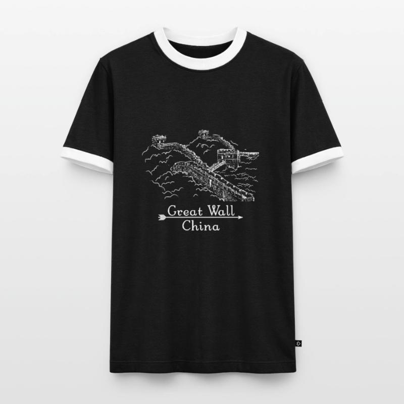 Programming CSS Web Chinese Wall China Gre Men's Ringer Shirt