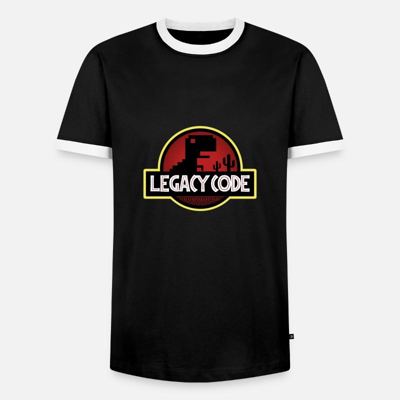 Code hérité - T-shirt contrasté Homme - noir/blanc