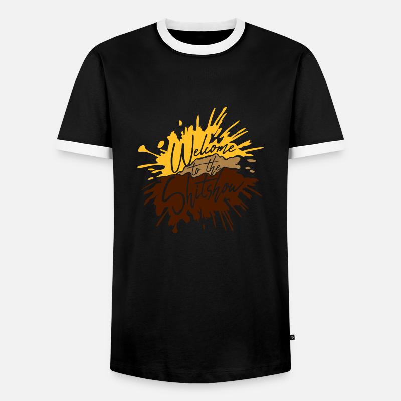 Scheiße Ekelig Shitshow - Männer Kontrast-T-Shirt - Schwarz/Weiß