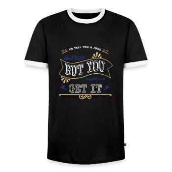 awesome fingers birthday present idea codes geek - Männer Kontrast-T-Shirt - Schwarz/Weiß - Vorne - AI Model Female 172 light (172cm) & AI Model Male 178 light (178cm)