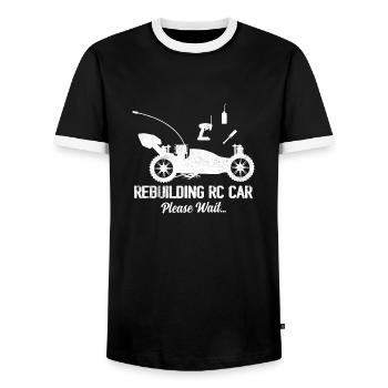 Rebuilding RC Car Please Wait... Remote Control M - Men's Ringer Shirt - black/white - Front - AI Model Female 172 light (172cm) & AI Model Male 178 light (178cm)