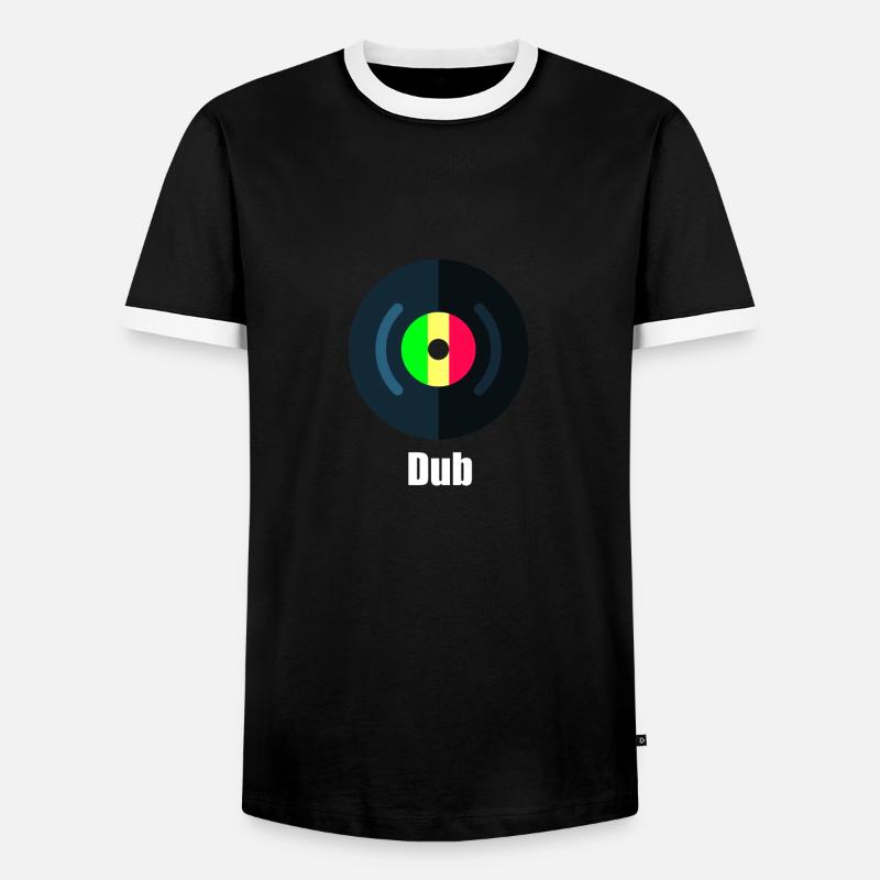 Dub - Männer Kontrast-T-Shirt - Schwarz/Weiß