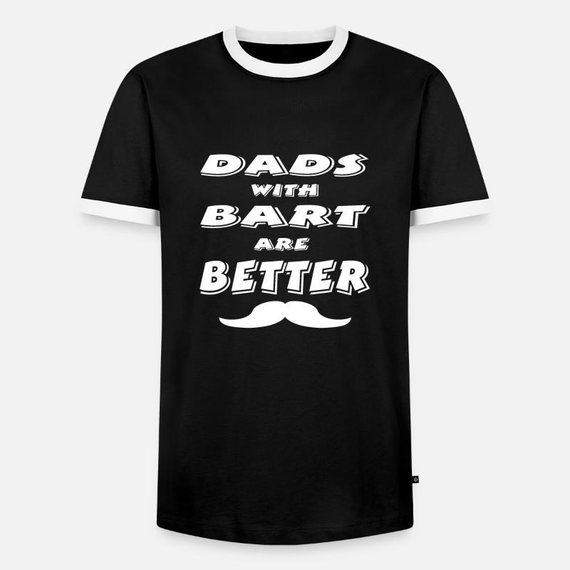 Beard - Men's Ringer Shirt - black/white