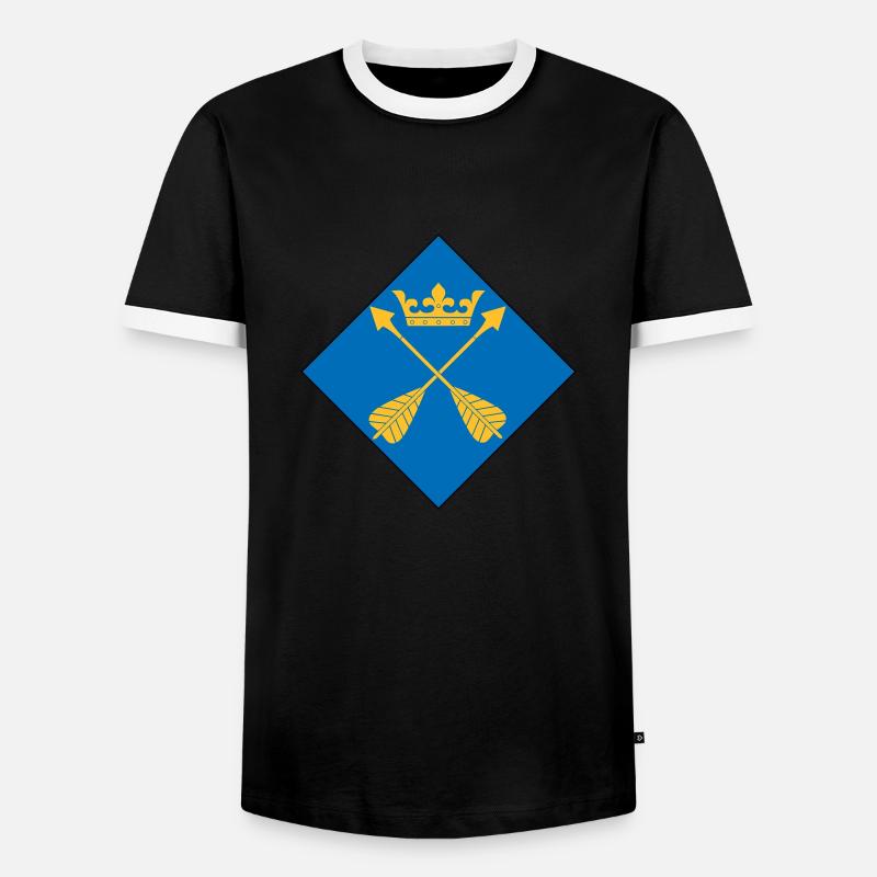 Dalarna - Men's Ringer Shirt - black/white