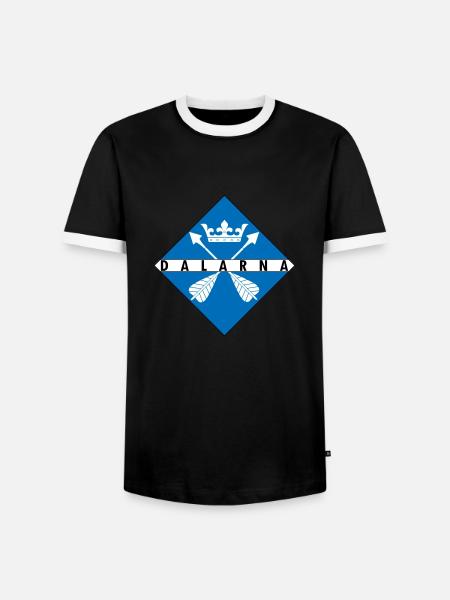 Dalarna - Men's Ringer Shirt - black/white