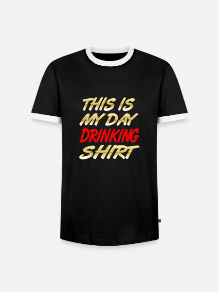 Bier - Männer Kontrast-T-Shirt - Schwarz/Weiß