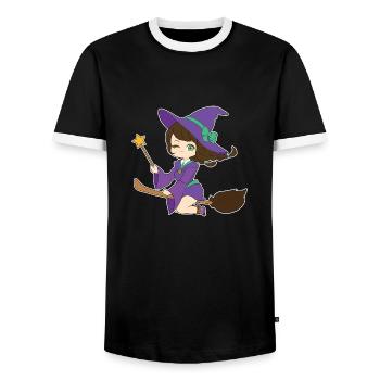 Bbc Ghosts Mary - T-shirt contrasté Homme - noir/blanc - Devant - AI Model Female 172 light (172cm) & AI Model Male 178 light (178cm)
