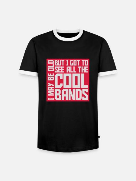 I may be old - Men's Ringer Shirt - black/white