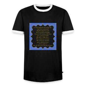 Dream ByRino - Männer Kontrast-T-Shirt - Schwarz/Weiß - Vorne - AI Model Female 172 light (172cm) & AI Model Male 178 light (178cm)
