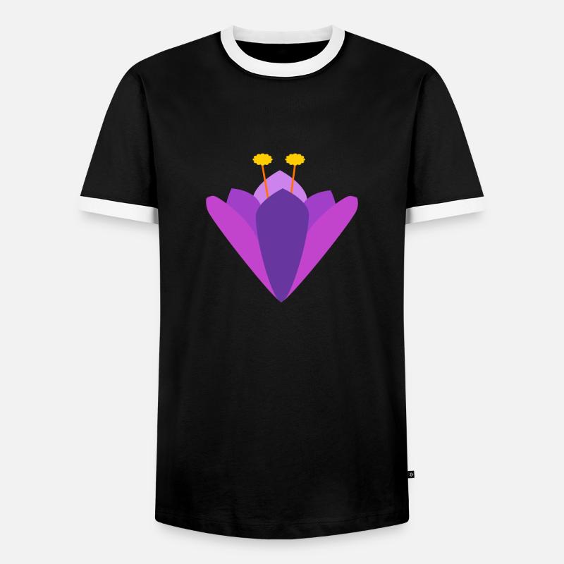 Crocus - Men's Ringer Shirt - black/white