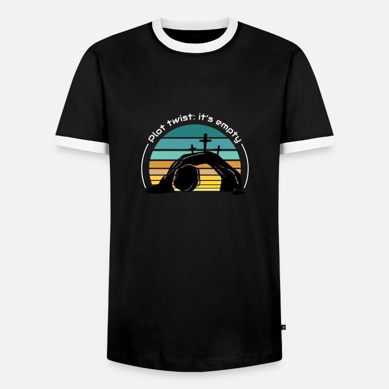 Plot twist: c’est vide - T-shirt contrasté Homme - noir/blanc