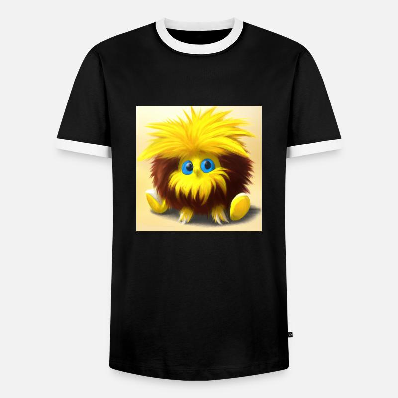 das Knuddelchen Nr.2 - Männer Kontrast-T-Shirt - Schwarz/Weiß