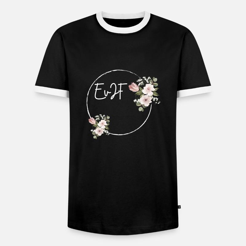 Personalized bachelorette party - Men's Ringer Shirt - black/white