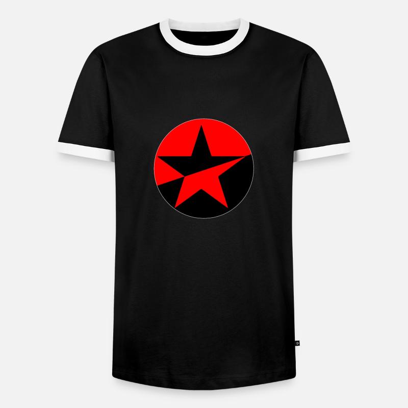 Anarchy - Men's Ringer Shirt - black/white