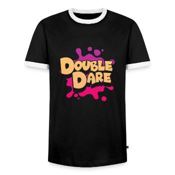 100 Percent Chance Of Pirate Jokes - Pirate - Men's Ringer Shirt - black/white - Front - AI Model Female 172 light (172cm) & AI Model Male 178 light (178cm)
