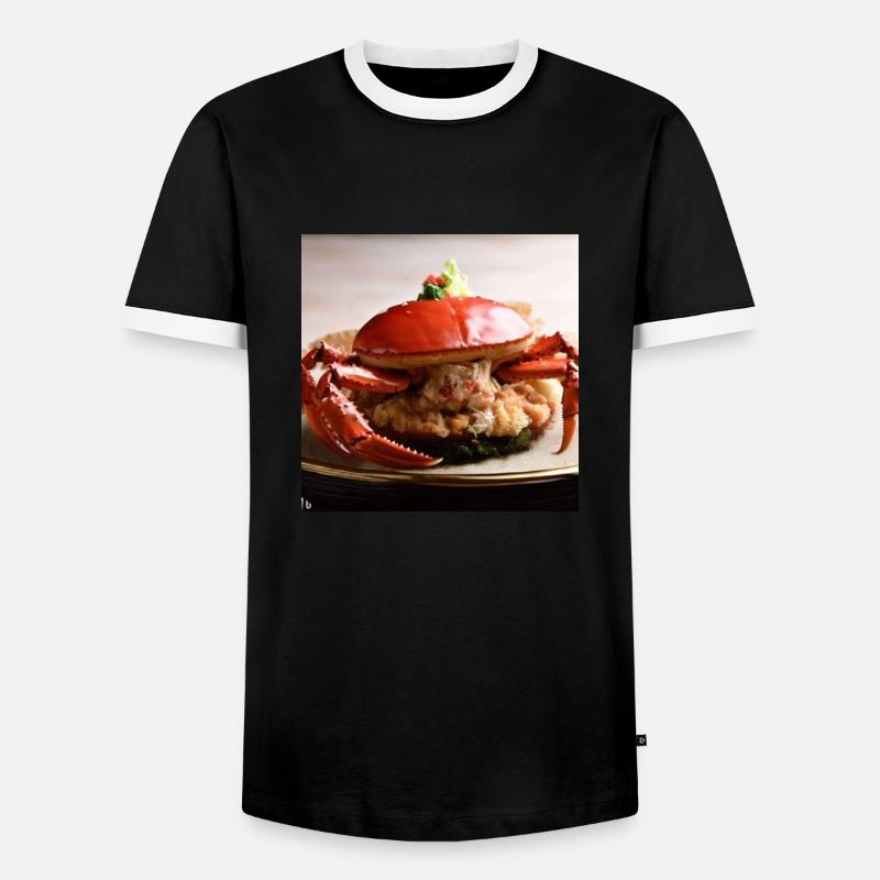 ein krabbensinniger Bürger - Männer Kontrast-T-Shirt - Schwarz/Weiß