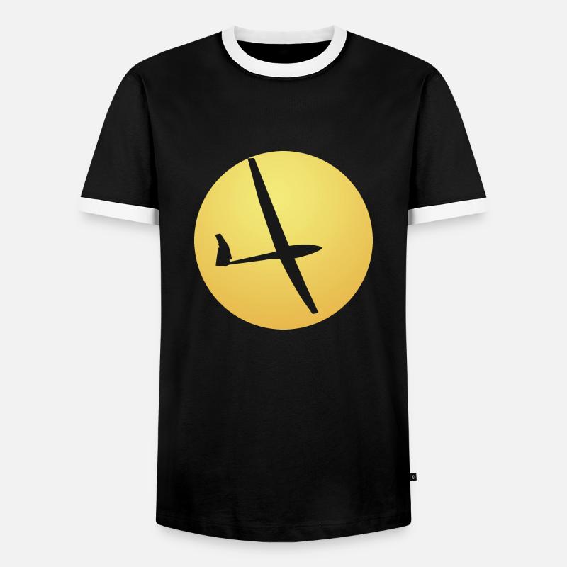 Glider - Men's Ringer Shirt - black/white